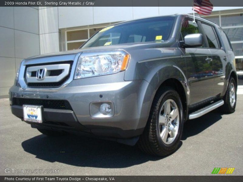 Sterling Gray Metallic / Gray 2009 Honda Pilot EX