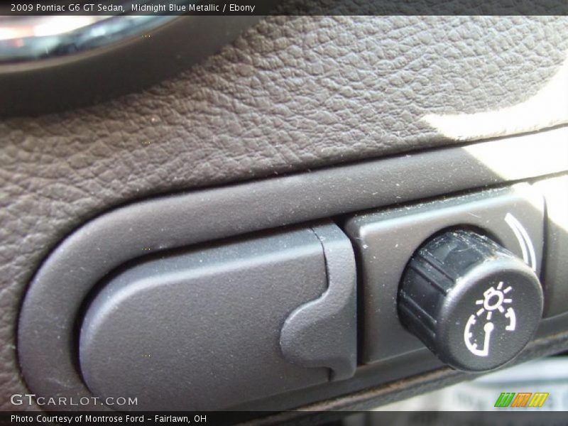 Midnight Blue Metallic / Ebony 2009 Pontiac G6 GT Sedan