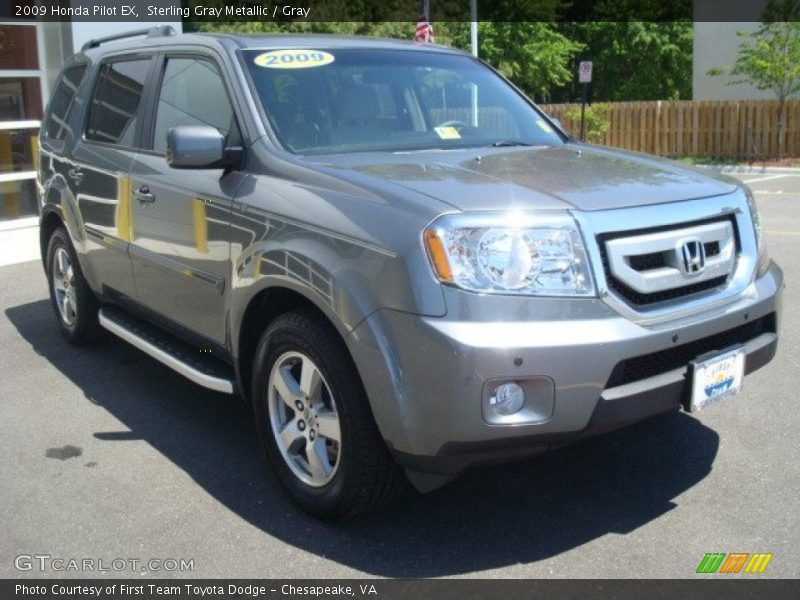 Sterling Gray Metallic / Gray 2009 Honda Pilot EX