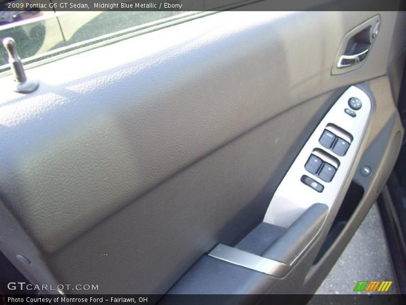 Midnight Blue Metallic / Ebony 2009 Pontiac G6 GT Sedan