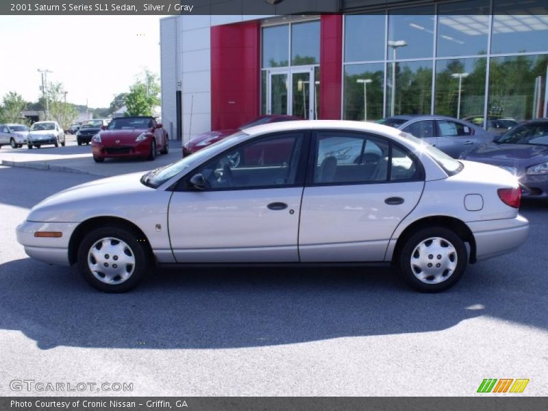 Silver / Gray 2001 Saturn S Series SL1 Sedan