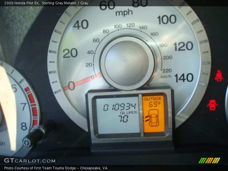 Sterling Gray Metallic / Gray 2009 Honda Pilot EX