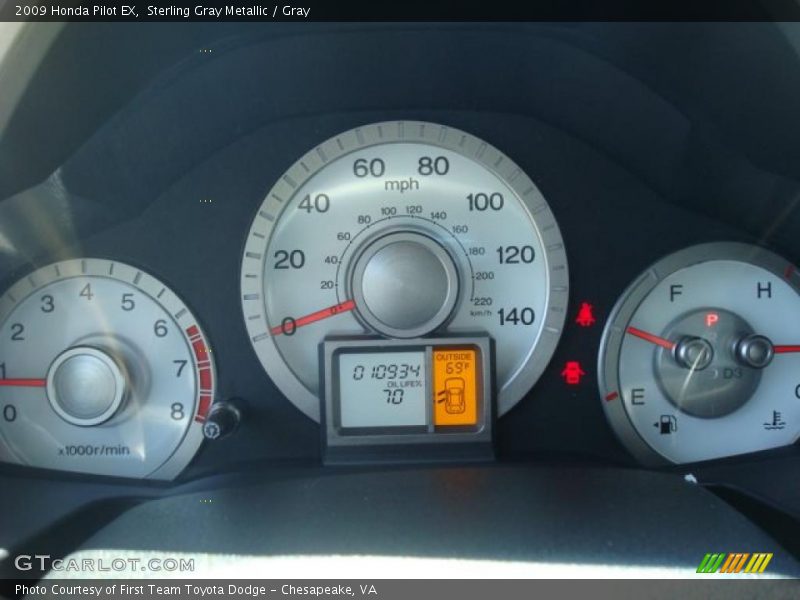 Sterling Gray Metallic / Gray 2009 Honda Pilot EX