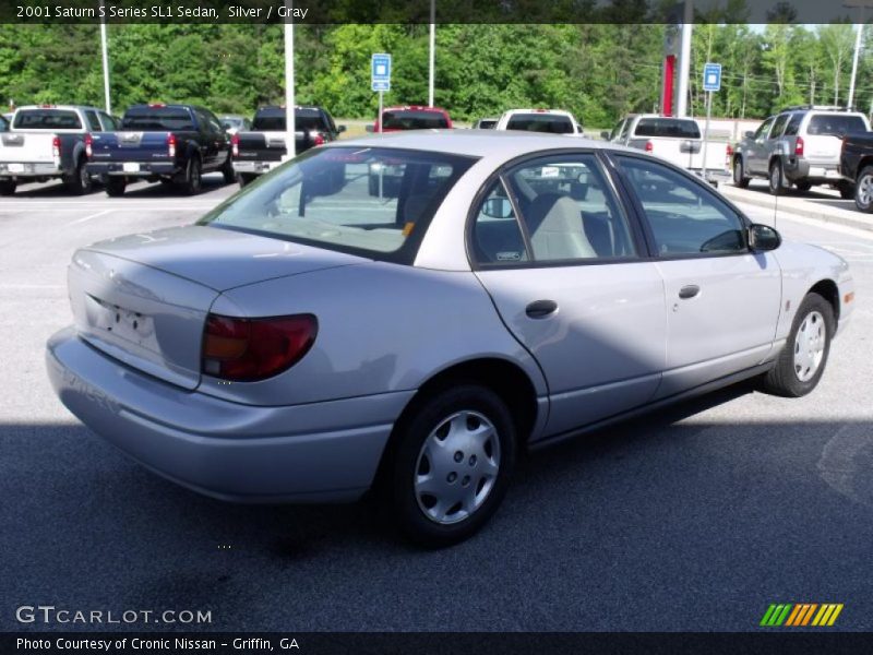 Silver / Gray 2001 Saturn S Series SL1 Sedan