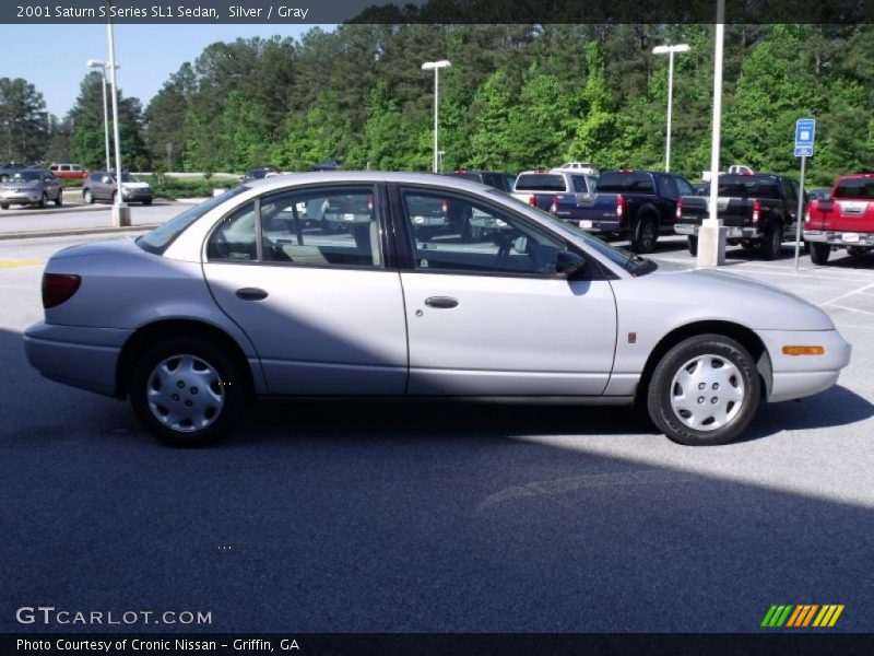 Silver / Gray 2001 Saturn S Series SL1 Sedan