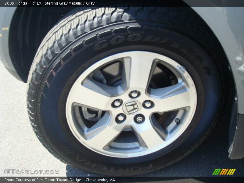 Sterling Gray Metallic / Gray 2009 Honda Pilot EX
