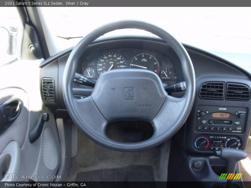 Silver / Gray 2001 Saturn S Series SL1 Sedan