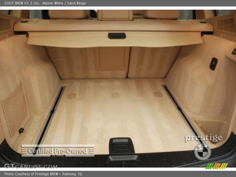 Alpine White / Sand Beige 2007 BMW X3 3.0si
