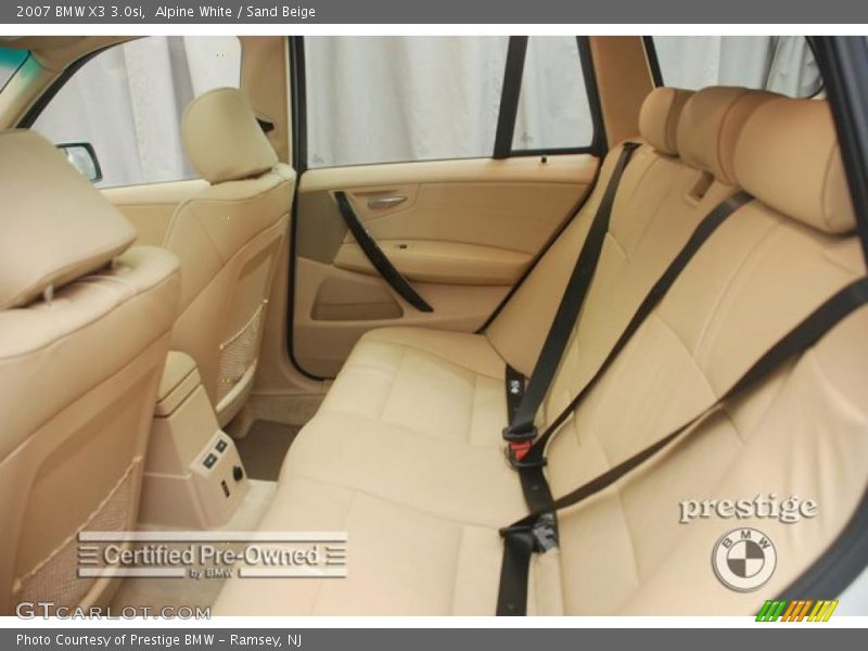 Alpine White / Sand Beige 2007 BMW X3 3.0si