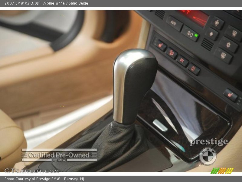 Alpine White / Sand Beige 2007 BMW X3 3.0si