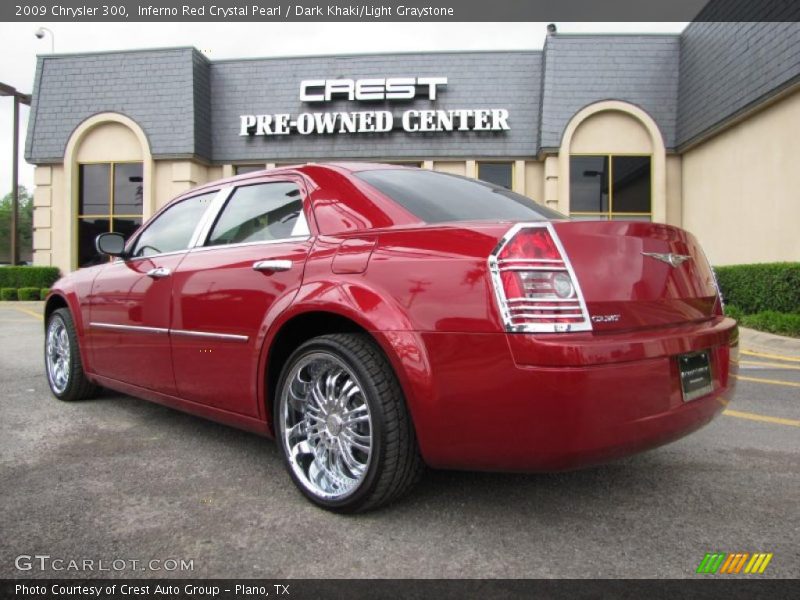 Inferno Red Crystal Pearl / Dark Khaki/Light Graystone 2009 Chrysler 300