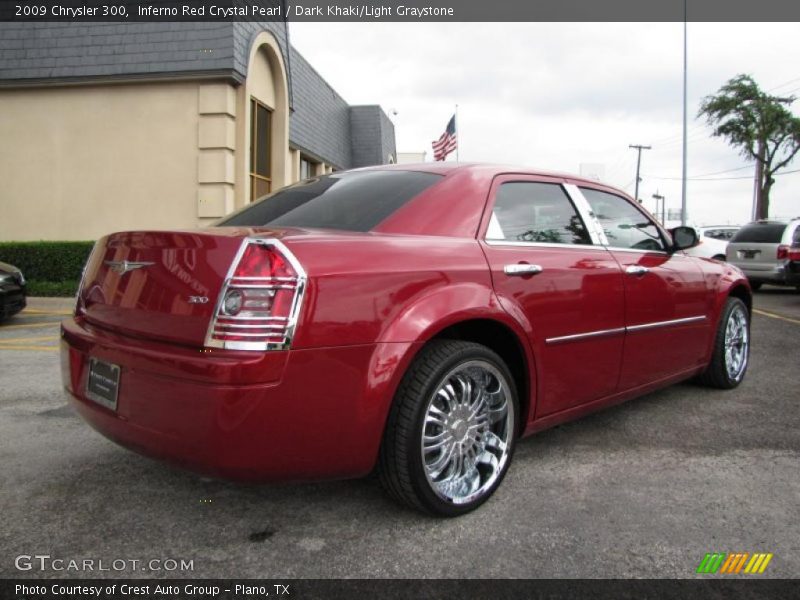 Inferno Red Crystal Pearl / Dark Khaki/Light Graystone 2009 Chrysler 300