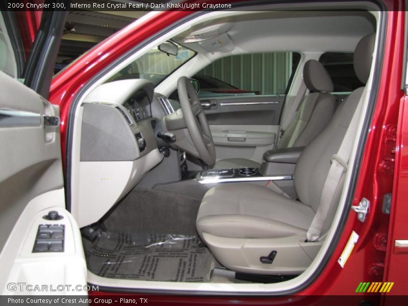 Inferno Red Crystal Pearl / Dark Khaki/Light Graystone 2009 Chrysler 300