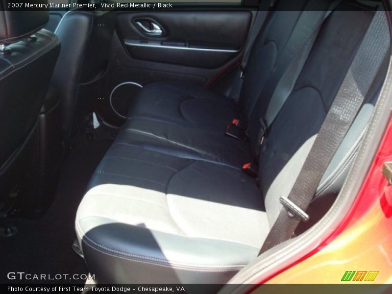 Vivid Red Metallic / Black 2007 Mercury Mariner Premier