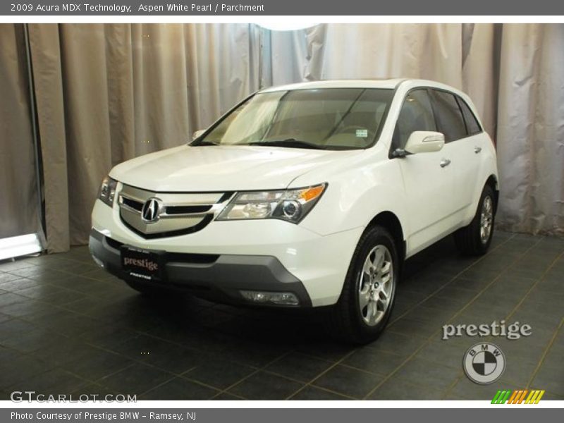 Aspen White Pearl / Parchment 2009 Acura MDX Technology
