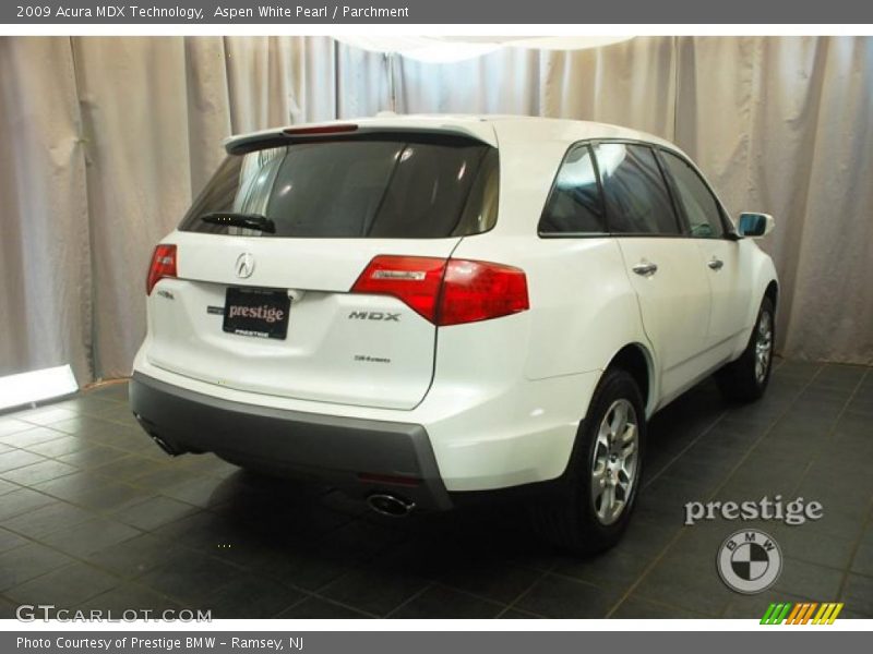 Aspen White Pearl / Parchment 2009 Acura MDX Technology
