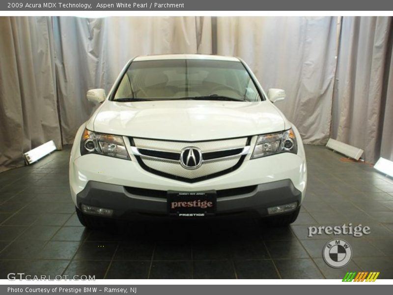 Aspen White Pearl / Parchment 2009 Acura MDX Technology