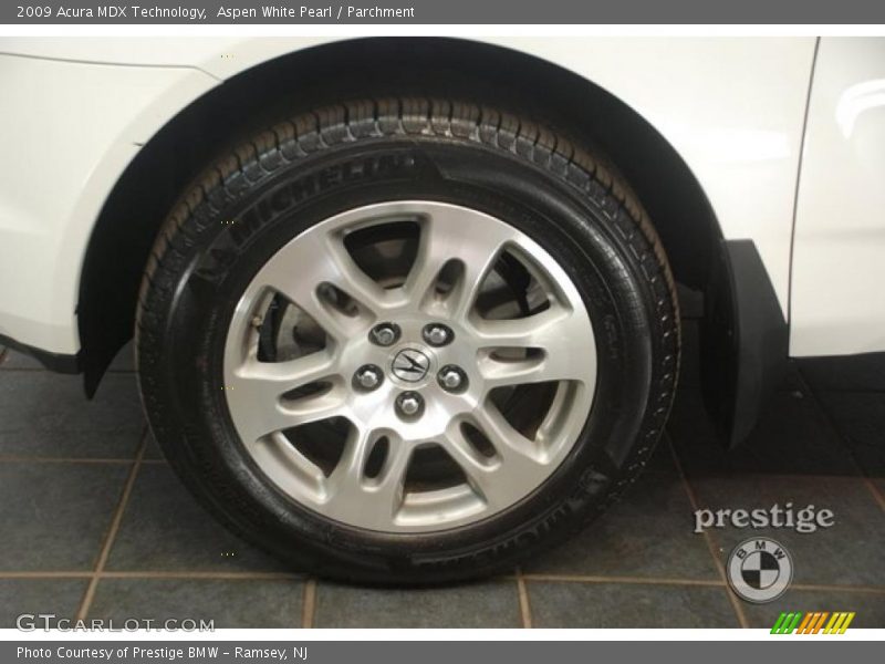 Aspen White Pearl / Parchment 2009 Acura MDX Technology