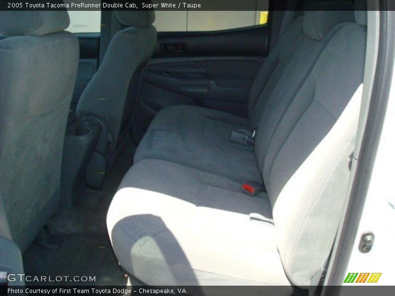 Super White / Taupe 2005 Toyota Tacoma PreRunner Double Cab