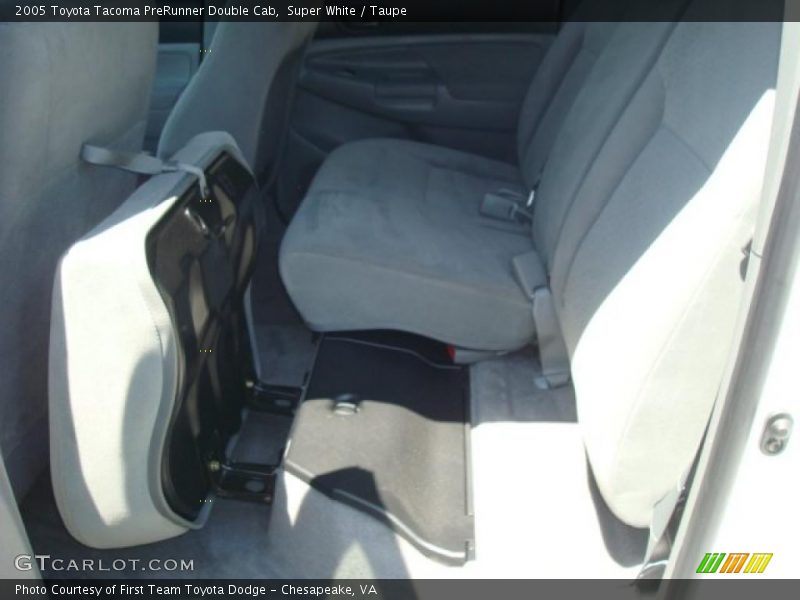 Super White / Taupe 2005 Toyota Tacoma PreRunner Double Cab