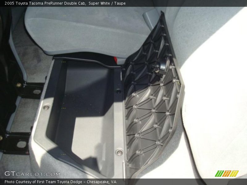 Super White / Taupe 2005 Toyota Tacoma PreRunner Double Cab