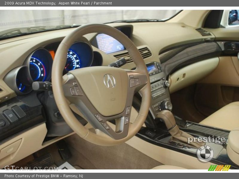 Aspen White Pearl / Parchment 2009 Acura MDX Technology