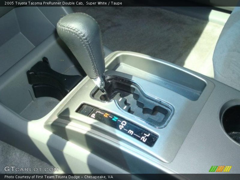 Super White / Taupe 2005 Toyota Tacoma PreRunner Double Cab