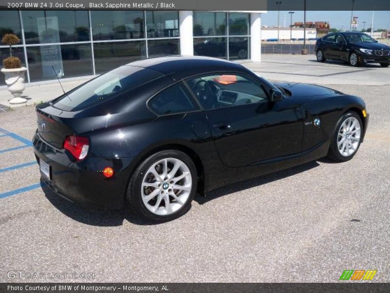 Black Sapphire Metallic / Black 2007 BMW Z4 3.0si Coupe