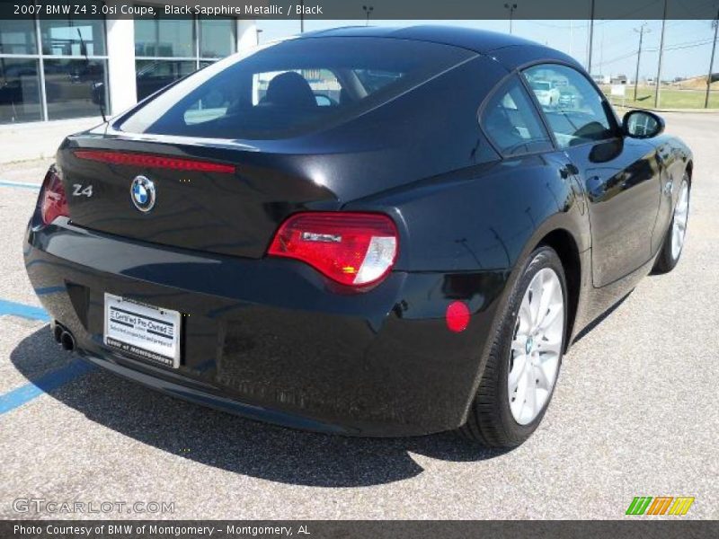 Black Sapphire Metallic / Black 2007 BMW Z4 3.0si Coupe