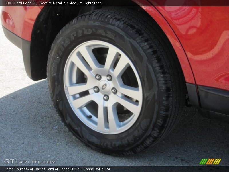 Redfire Metallic / Medium Light Stone 2007 Ford Edge SE