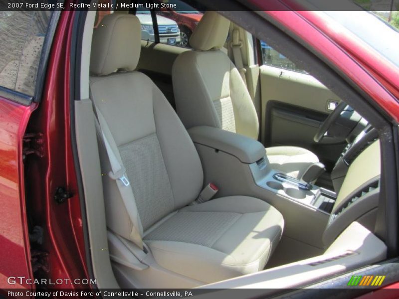 Redfire Metallic / Medium Light Stone 2007 Ford Edge SE