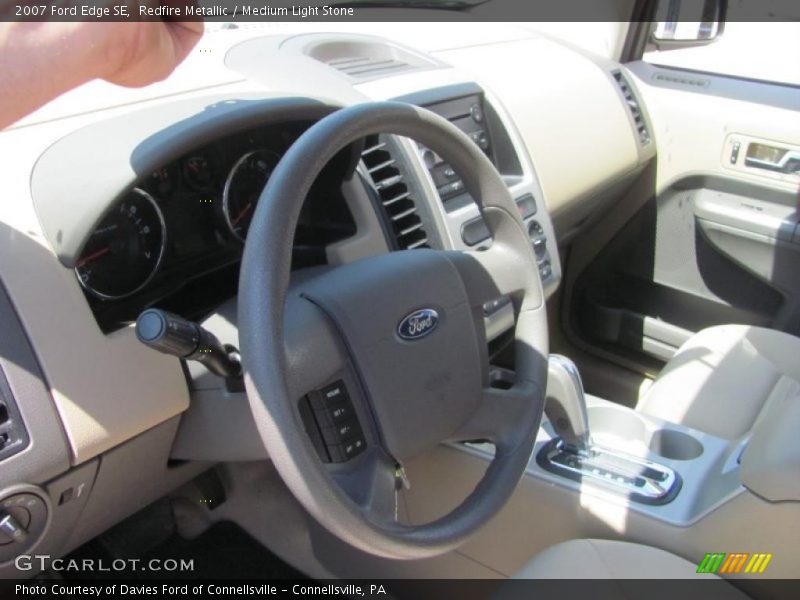 Redfire Metallic / Medium Light Stone 2007 Ford Edge SE