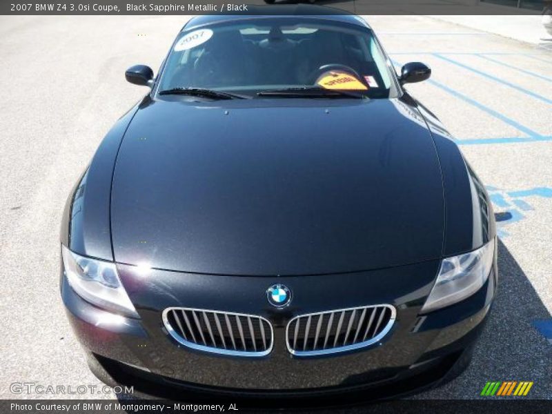 Black Sapphire Metallic / Black 2007 BMW Z4 3.0si Coupe