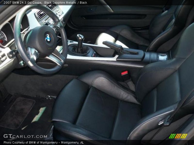 Black Sapphire Metallic / Black 2007 BMW Z4 3.0si Coupe