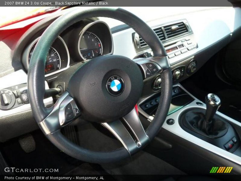 Black Sapphire Metallic / Black 2007 BMW Z4 3.0si Coupe