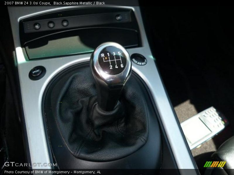 Black Sapphire Metallic / Black 2007 BMW Z4 3.0si Coupe