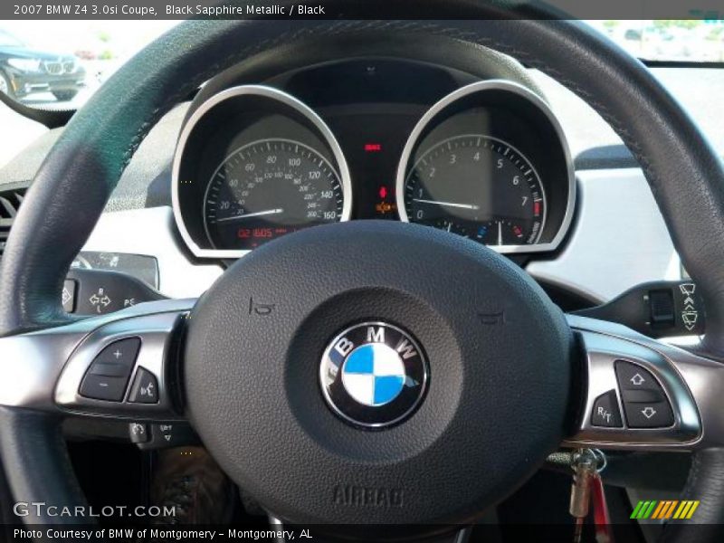 Black Sapphire Metallic / Black 2007 BMW Z4 3.0si Coupe