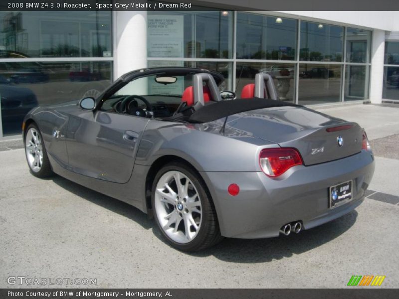 Space Grey Metallic / Dream Red 2008 BMW Z4 3.0i Roadster