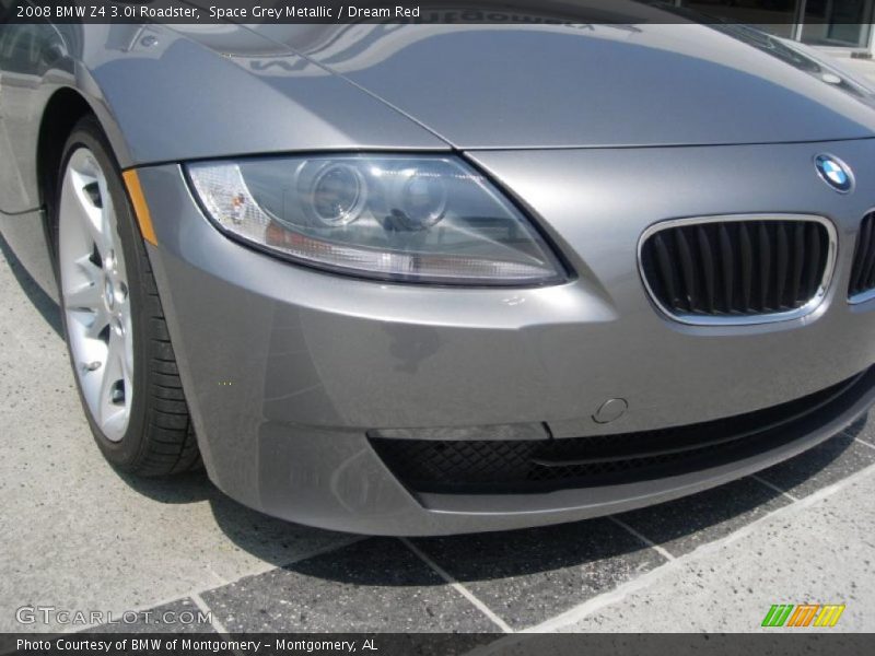 Space Grey Metallic / Dream Red 2008 BMW Z4 3.0i Roadster