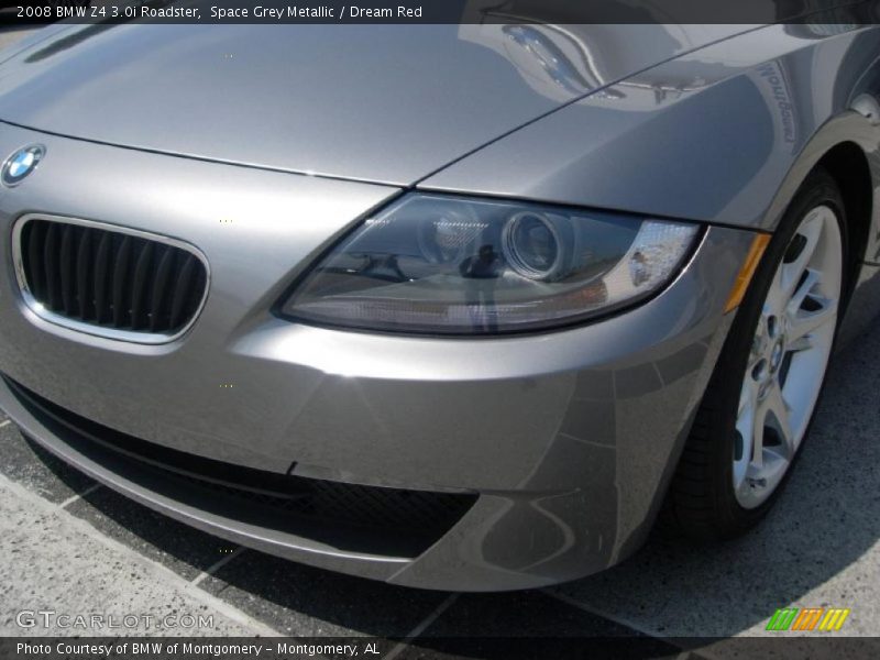 Space Grey Metallic / Dream Red 2008 BMW Z4 3.0i Roadster