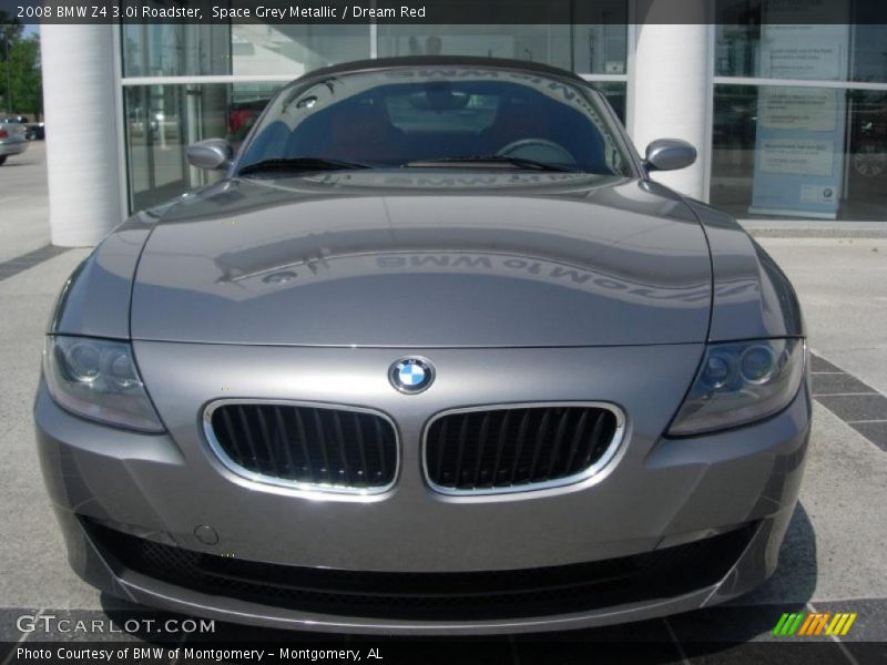 Space Grey Metallic / Dream Red 2008 BMW Z4 3.0i Roadster