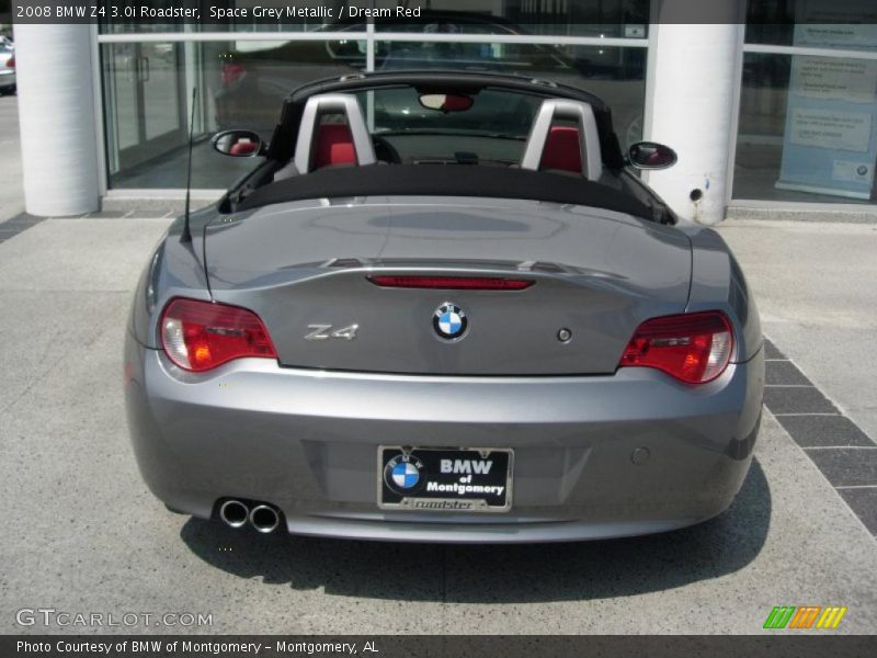 Space Grey Metallic / Dream Red 2008 BMW Z4 3.0i Roadster
