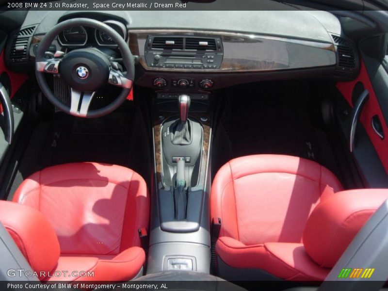 Space Grey Metallic / Dream Red 2008 BMW Z4 3.0i Roadster