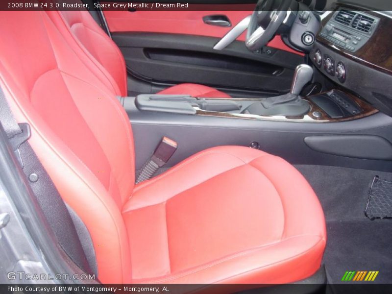 Space Grey Metallic / Dream Red 2008 BMW Z4 3.0i Roadster