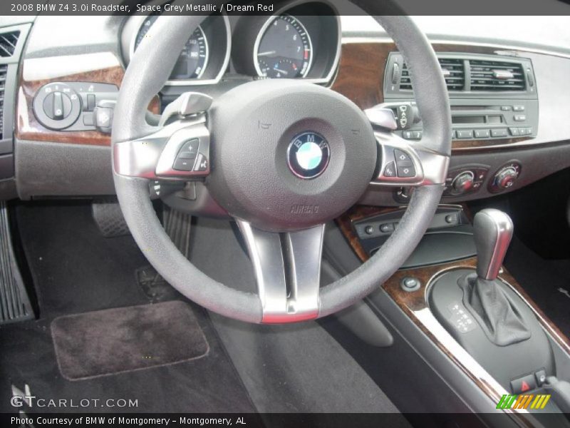 Space Grey Metallic / Dream Red 2008 BMW Z4 3.0i Roadster