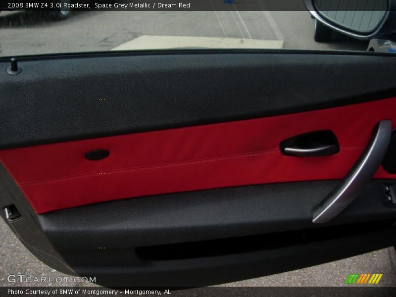 Space Grey Metallic / Dream Red 2008 BMW Z4 3.0i Roadster