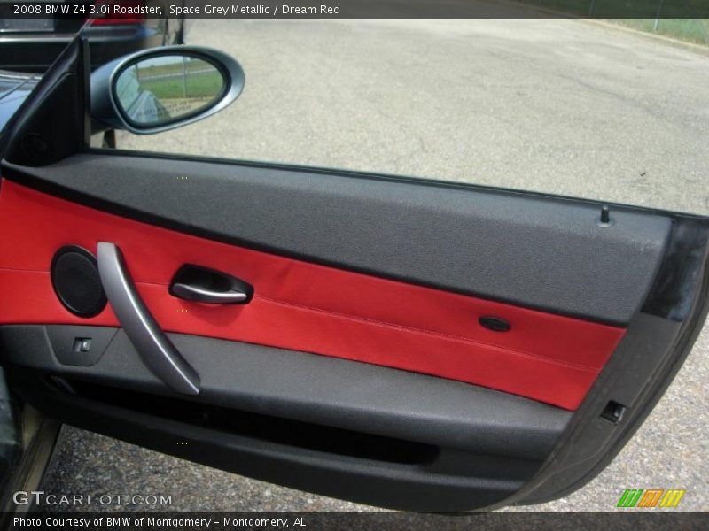 Space Grey Metallic / Dream Red 2008 BMW Z4 3.0i Roadster