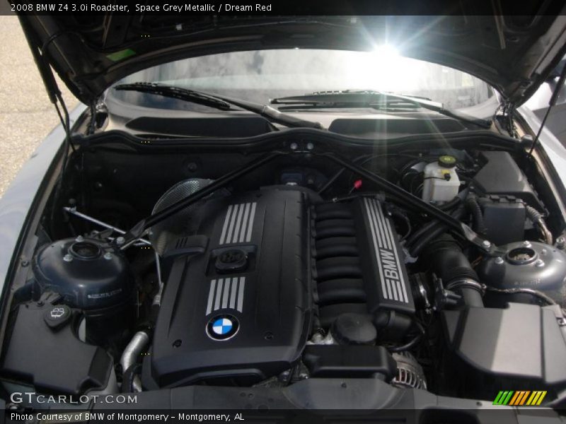 Space Grey Metallic / Dream Red 2008 BMW Z4 3.0i Roadster