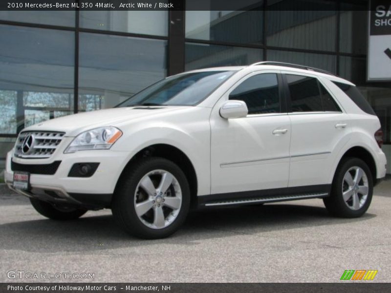 Arctic White / Black 2010 Mercedes-Benz ML 350 4Matic