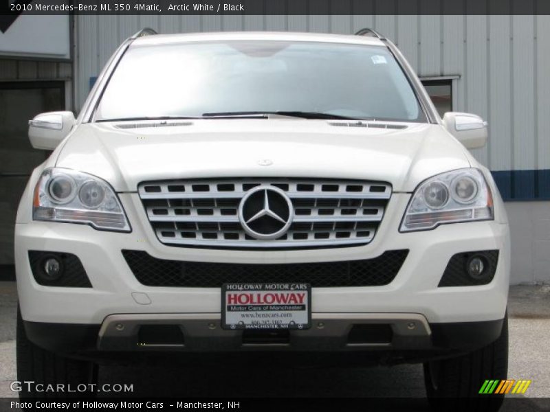 Arctic White / Black 2010 Mercedes-Benz ML 350 4Matic